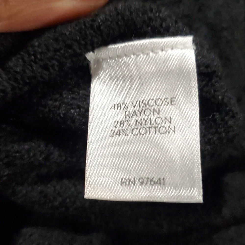 J. Jill Black Crewneck Sweater Relaxed Fit - Picture 10 of 10